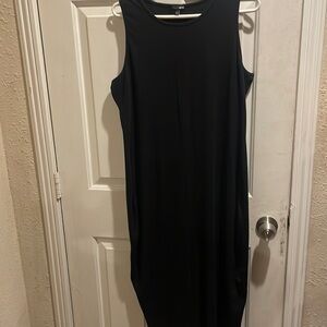 Long back dress smooth